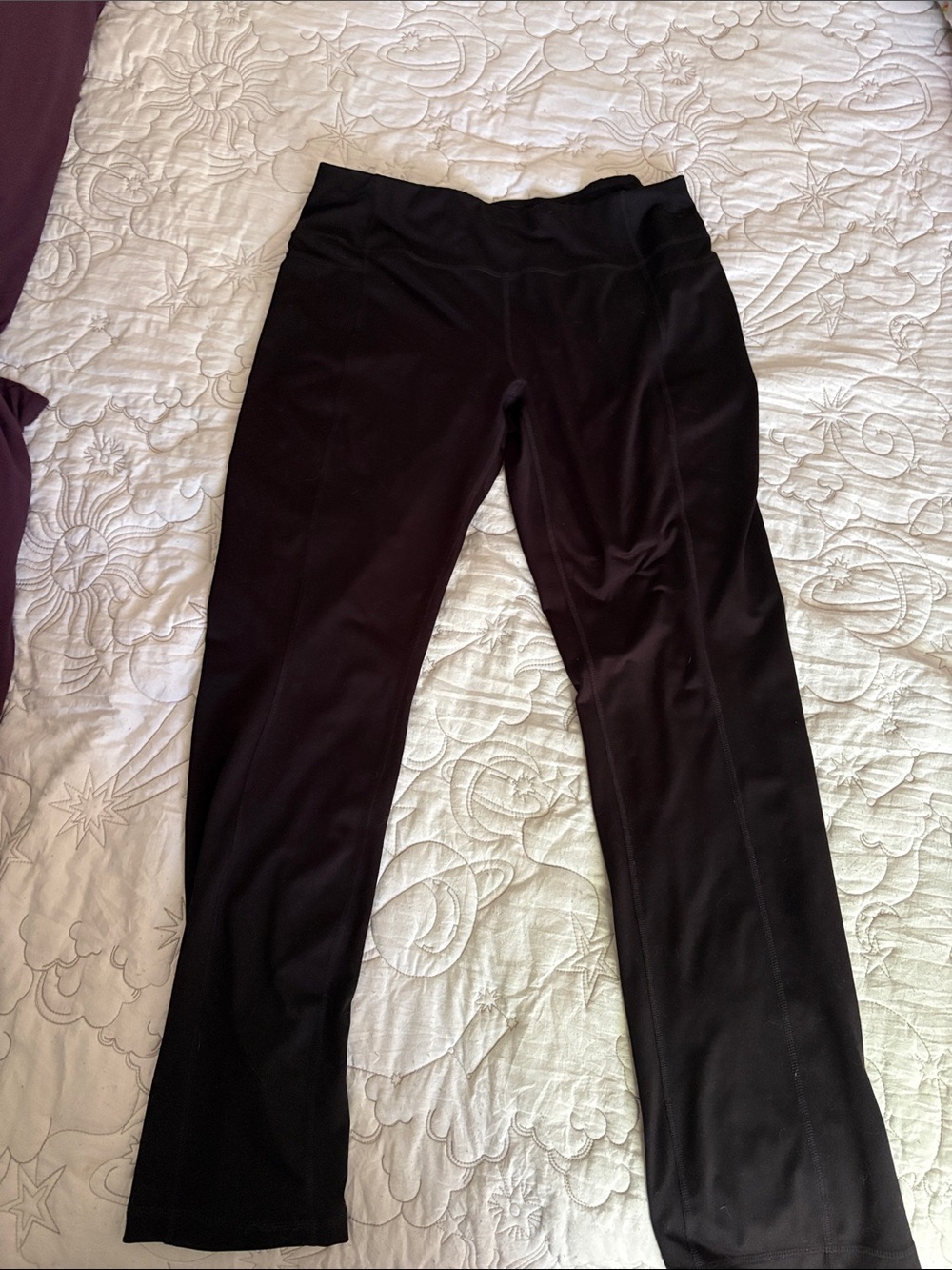 Black Straight-Leg Ponte Pants – Women's Stretch